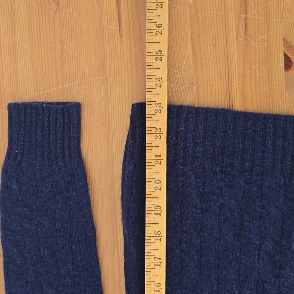 RALPH LAUREN B Label Knitted Cashmere Sweater Navy Blue Size M - Picture 11 of 13